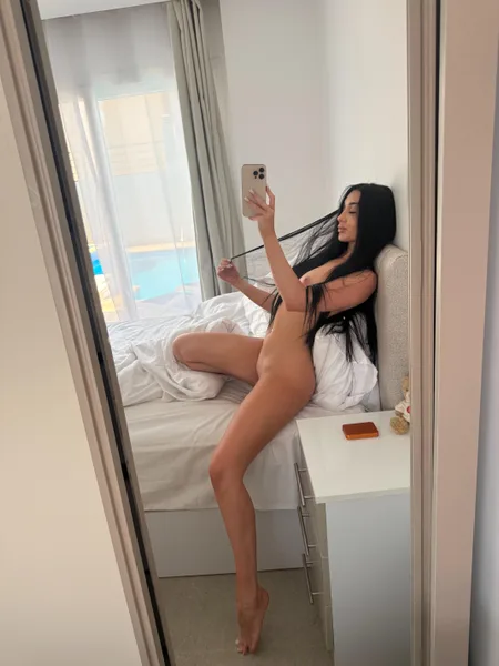 A very slim and athletic girl